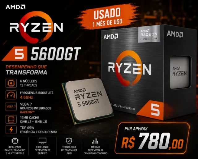PROCESSADOR RYZEN 5 5600GT