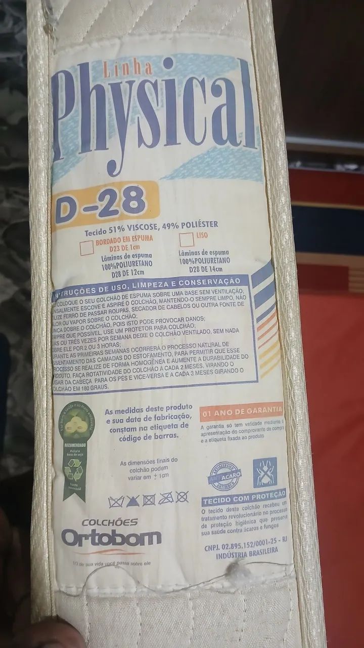 Vendo colchão solteiro D28/188x88  - Foto 4
