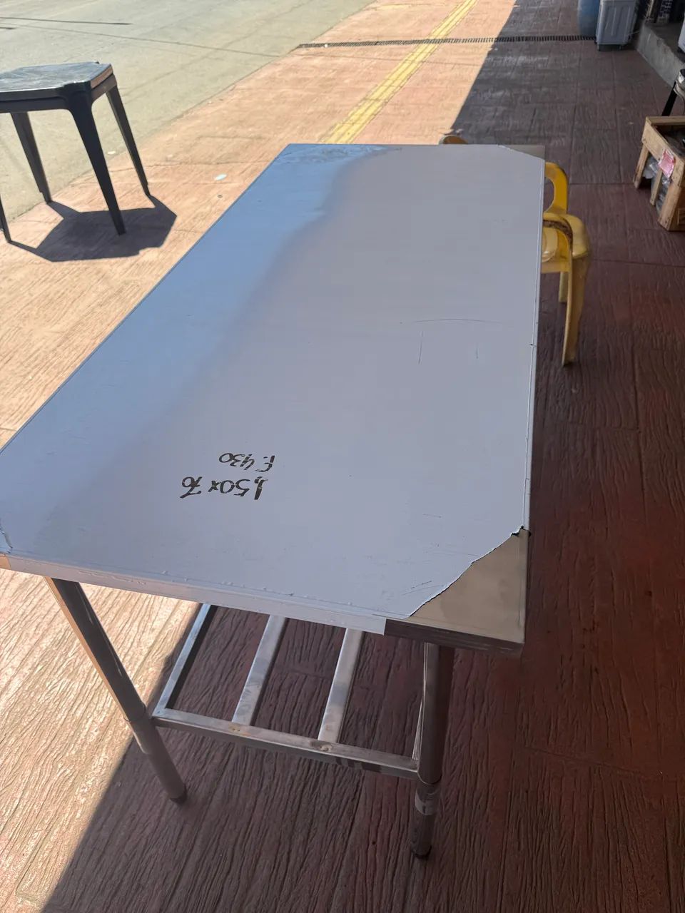 Mesa total inox 1.5M por 70 nova  - Foto 5