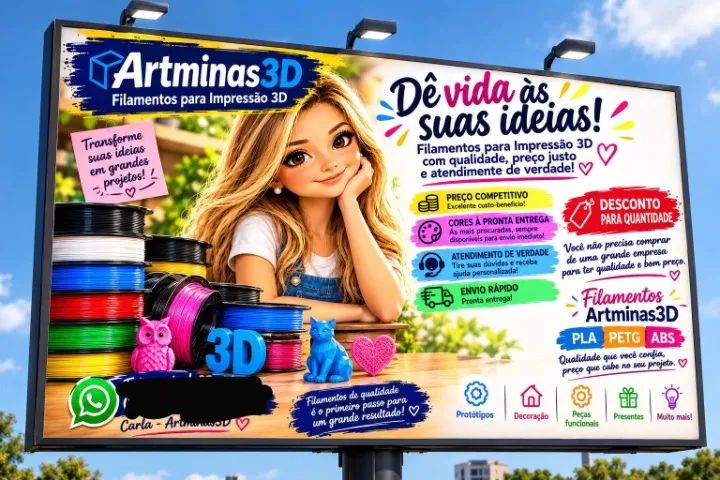 FILAMENTOS PARA IMPRESSORA 3D - Foto 2