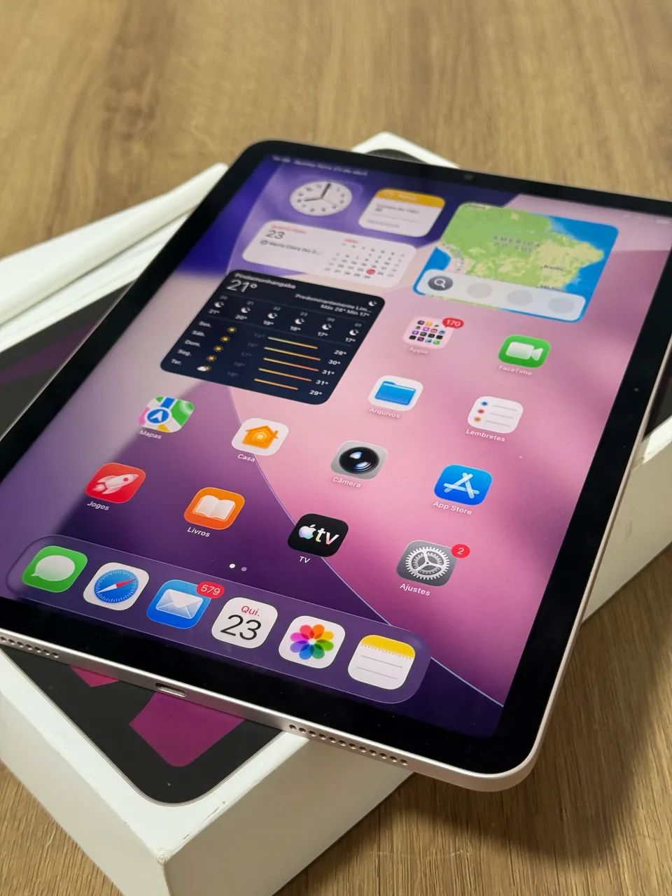 iPad Air 5 rose gold 64gb + Apple Pencil 2ª Geração - Smartwatches