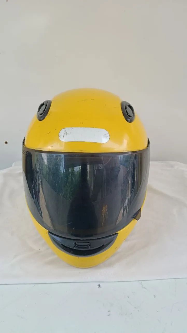Capacete sky amarelo N60 G  - Foto 3