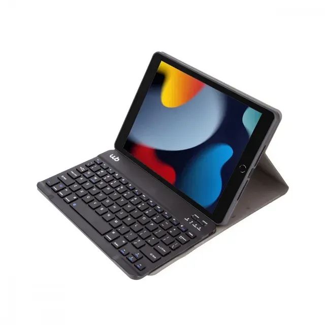 Capa c/ Teclado p/ iPad 7ª, 8ª e 9ª Gen 10.2 Polegadas WB Preta 