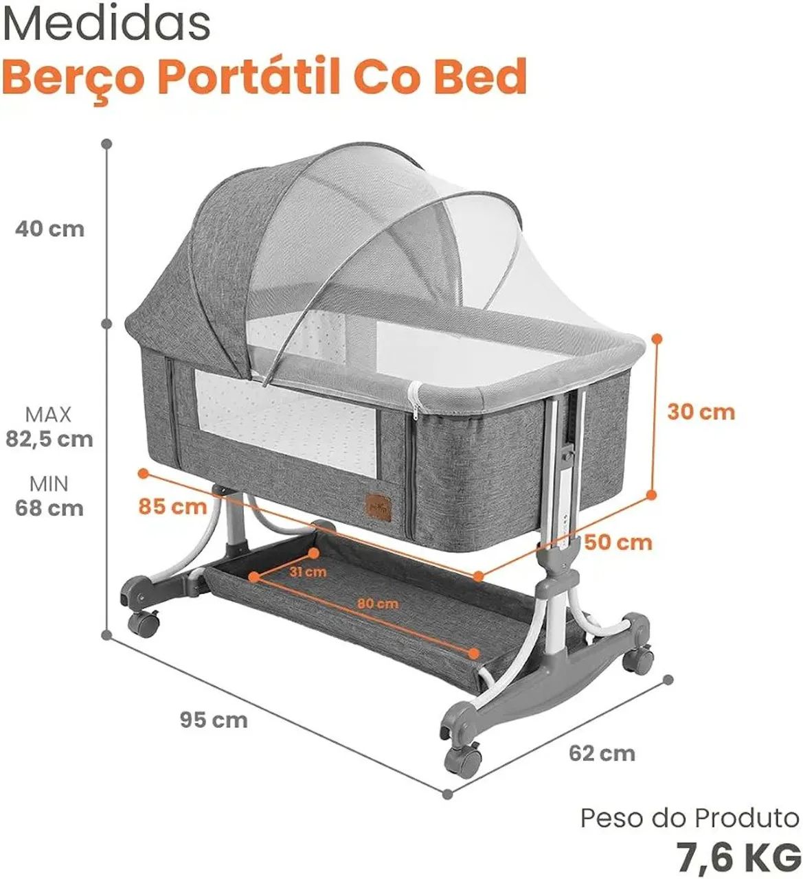 BERÇO PORTÁTIL - Foto 2
