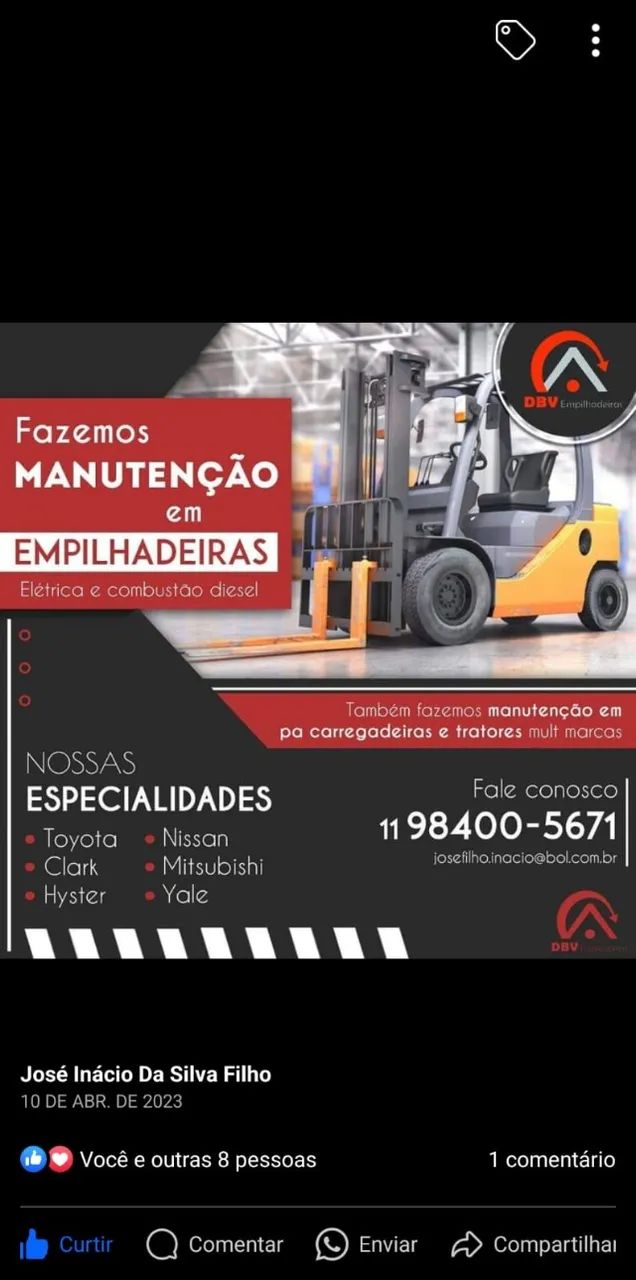 manutenção de empilhadeiras