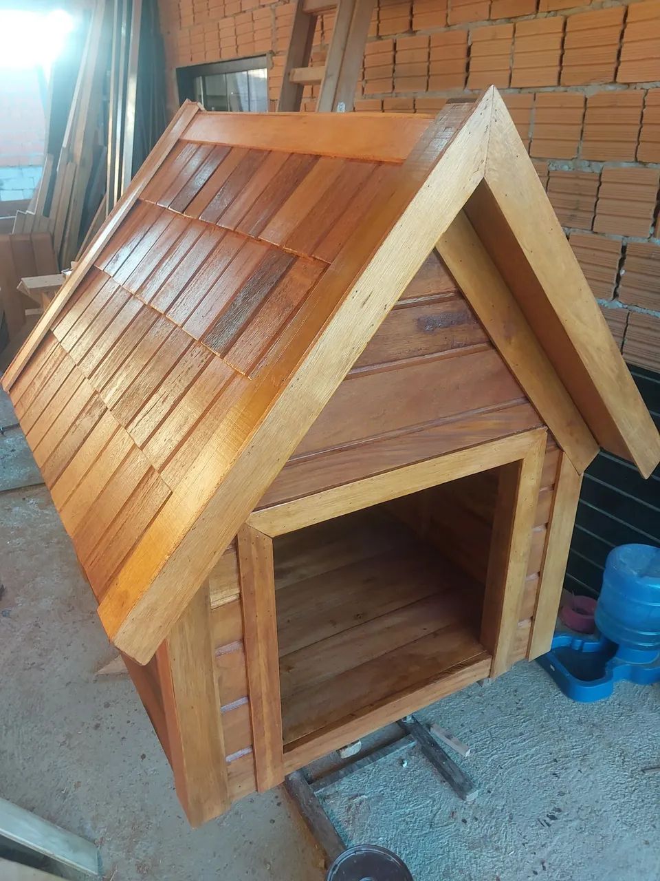 Casinha de cachorro madeira de lei sob encomenda  - Foto 3