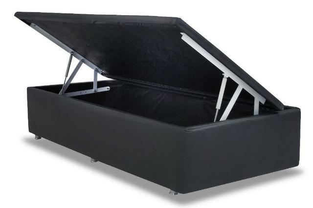 Cama solteiro Box Baú 12 x R$49.90