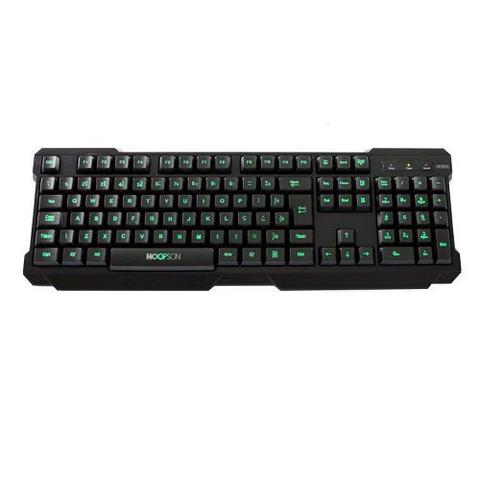 Teclado Gamer Hoopson Tpc 042d Retroiluminado Na Cor Verde