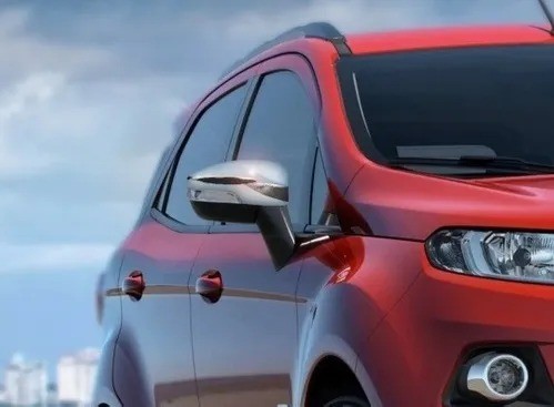 Par Capa Aplique Cromado Retrovisor Nova Ecosport 2013 à 2017 - Foto 5