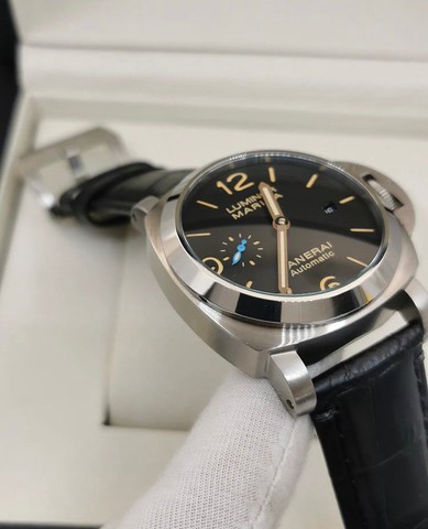 Relógio Panerai Luminor Marina Automático Couro Novo - Foto 2
