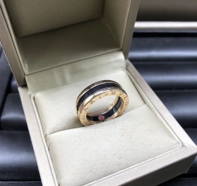 aneis de luxo bvlgari 18 k finas unidade - Foto 3