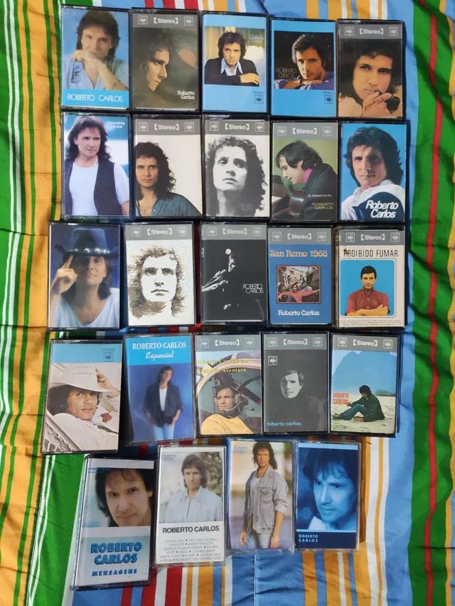 Roberto Carlos Coleção fita k7 24 fitas cassetes 