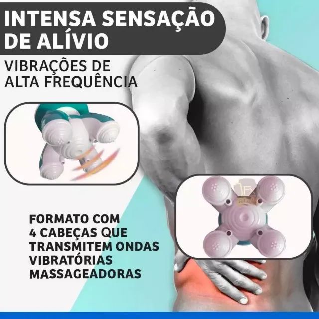 Massageador Corporal Taiji Vibrador Portátil Elétrico Am-002 - Foto 2