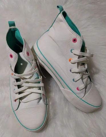 Tênis com ilhoses coloridos  - Foto 3
