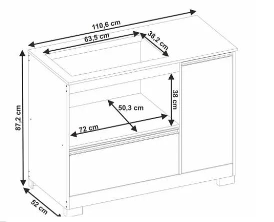 Balcão para cooktop fogão forno notável - Foto 3