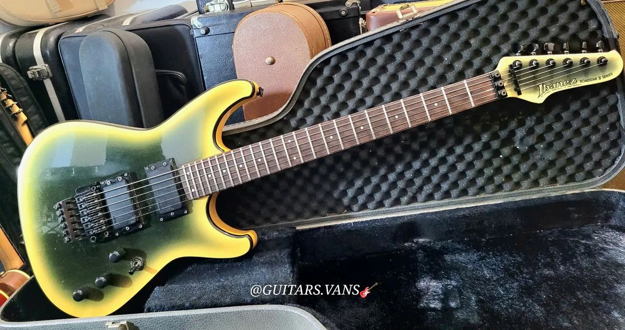 Ibanez ケース付き RG530 ロードスターII エレキギター　Ibanez Rg530 Instrumentos - japan 1985 Pearl Black Ii Roadstar ギター