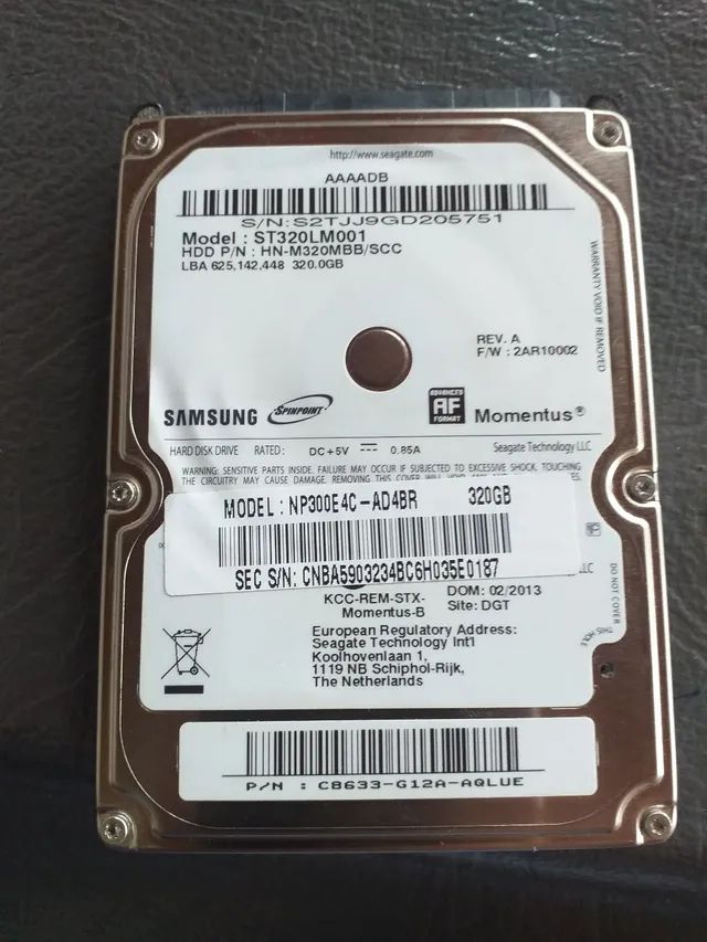 HD para notebook 320 gigad - Foto 3