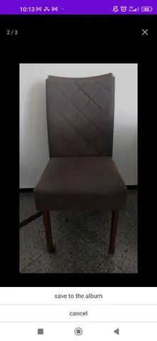 Mesa de jantar 6 cadeiras e cristaleira