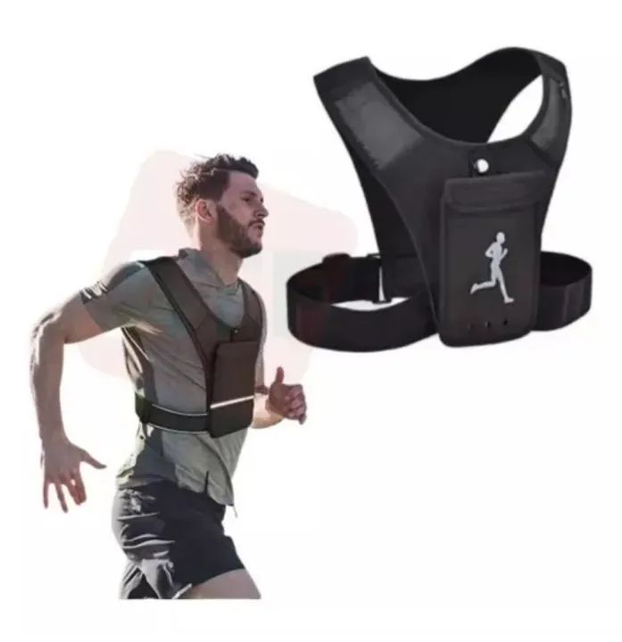 Colete refletivo para corrida com bolsos - Foto 2