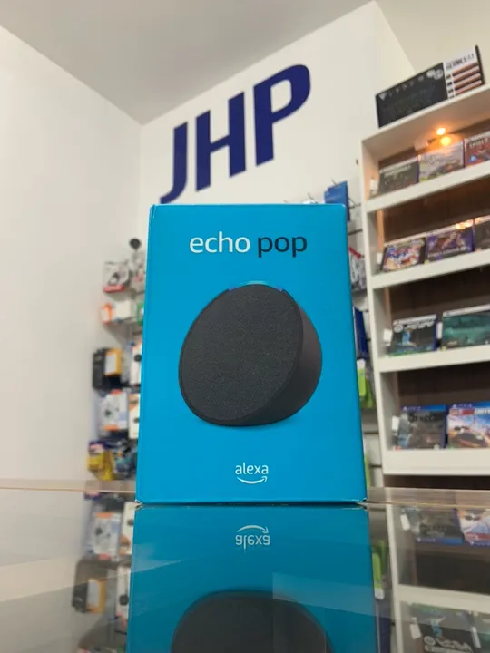 Caixa de Som Amazon Alexa Echo Pop Preta Nova Lacrada | Parcela Sem Juros | Loja Curitiba