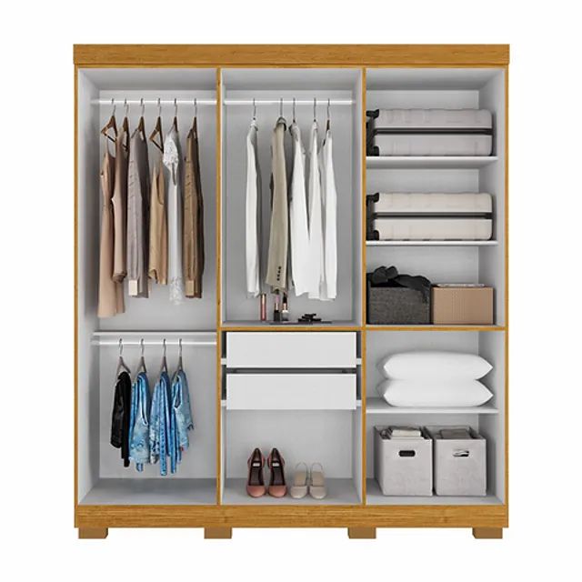 Guarda Roupa 6 Portas Paolla - Entrega/Montagem Grátis para Fortaleza - Foto 3