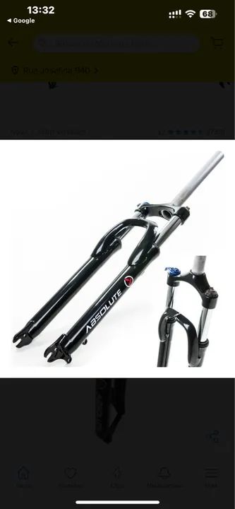 Garfo Suspensão Bike Aro 29 Absolute Mxfk18 Aheadset Aço Preto Com trava - Foto 6