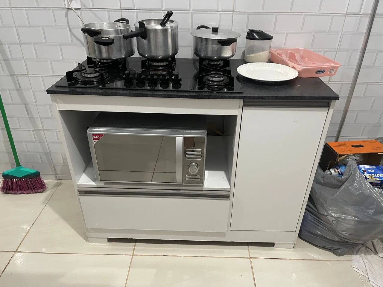 Fogão cooktop + Balcao
