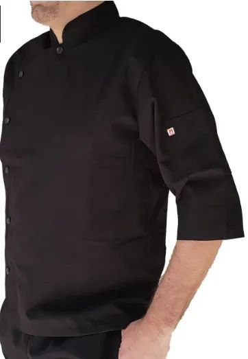 Dólmã de chef importada. MODO INDUMENTARIA - TECNORISTOP JACKET NEGRA - Foto 2