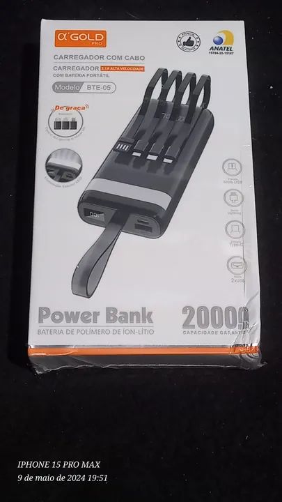 Carregador portátil na promoção - Foto 2