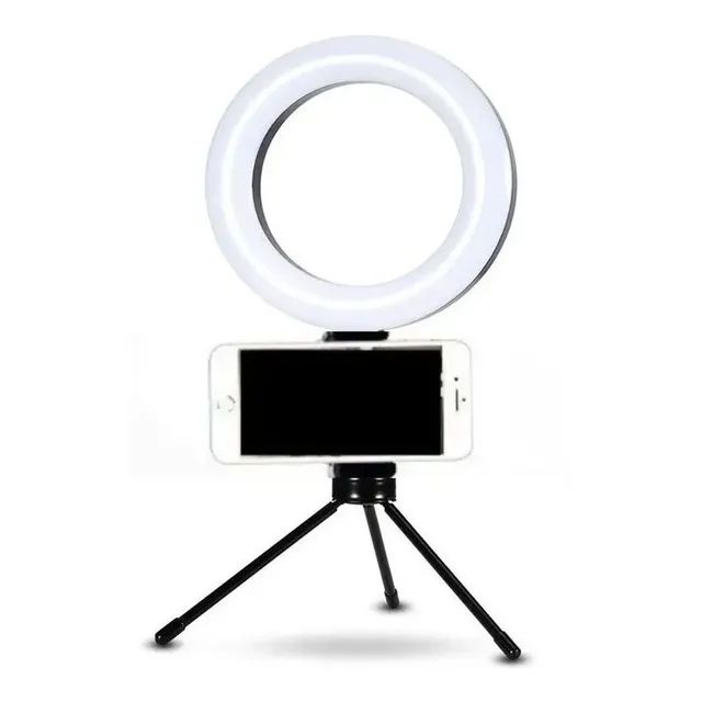 Anel de LED Ring Light 16cm com Suporte Para Celular e Tripe de Mesa - Foto 5