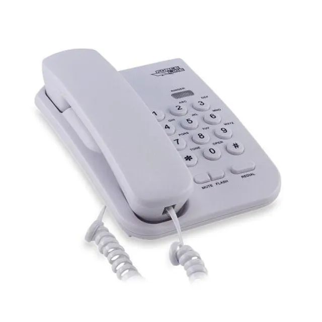 Telefone De Mesa Branco Force Line - Foto 3