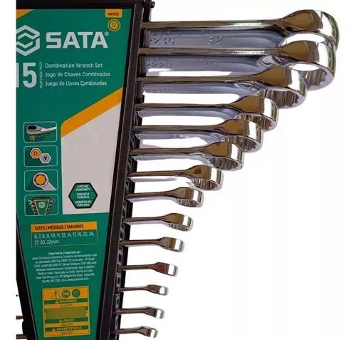 Jogo de chave combinadas 15pçs ( Sata ) - Foto 2