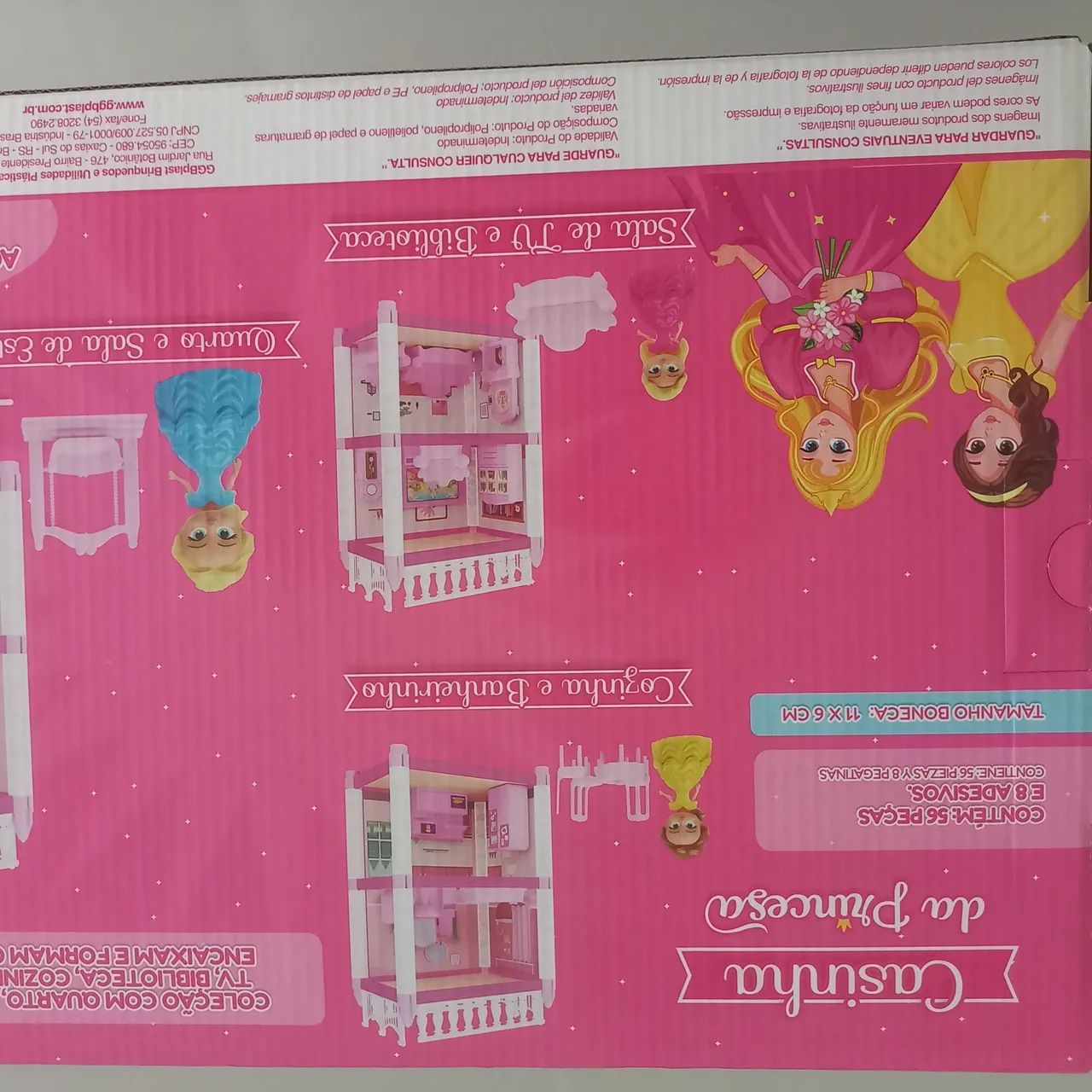 Casinha de Boneca Quarto e Sala de Estudos da Princesa - GGB Brinquedos - Foto 4