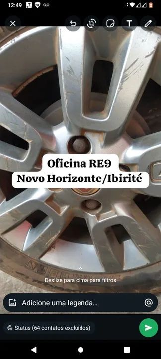 Pintura Automotiva - RE9 - Cristalização, Polimento, Pintura de Rodas e Motos - Foto 4
