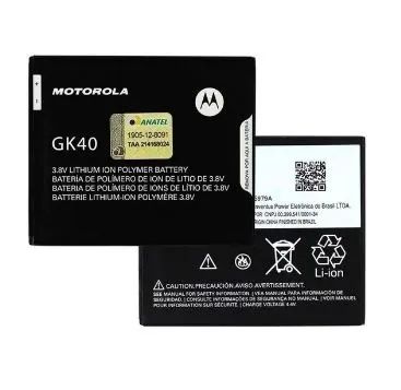 Bateria Motorola GK40 Original com Selo 2800mAh Moto G5 Moto G4 Play Moto E4