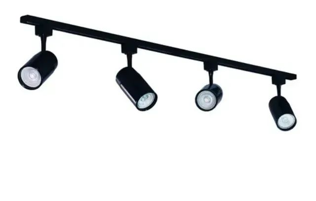 Kit Trilho Eletrificado 1m + 4 Spots LED 7W COB | Luz Quente ou Fria | Preto ou Branco  - Foto 2