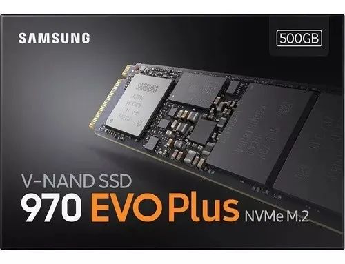 Disco sólido interno Samsung 970 EVO Plus M.2  m2 ssd Nvme 500 gigas na caixa