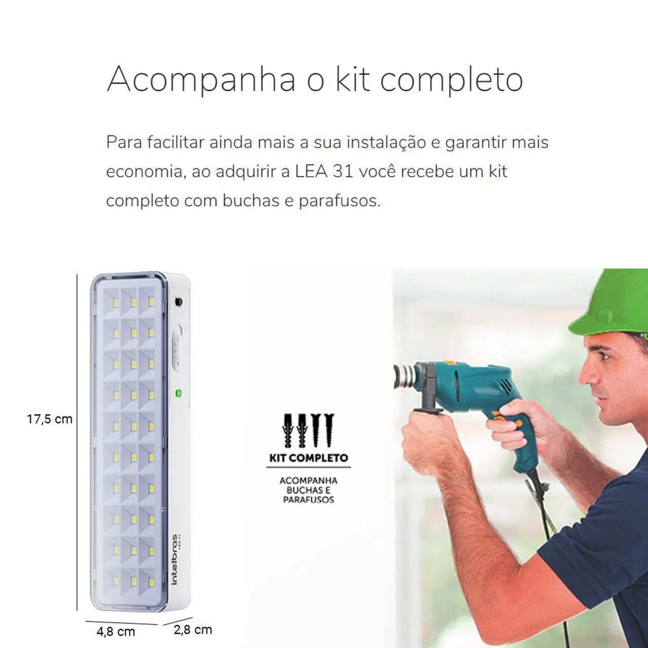 Luminária de Emergência Intelbras - Foto 2
