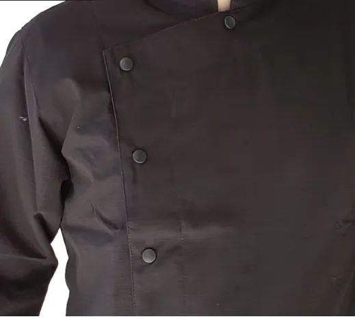 Dólmã de chef importada. MODO INDUMENTARIA - TECNORISTOP JACKET NEGRA