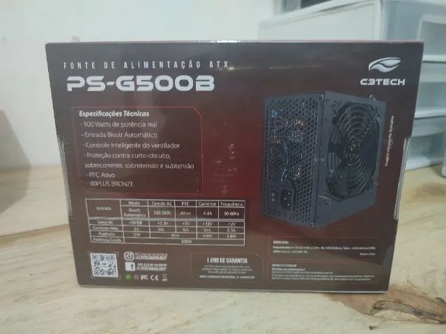 Fonte de Alimentação Gamer 500w C3TECH - Foto 2