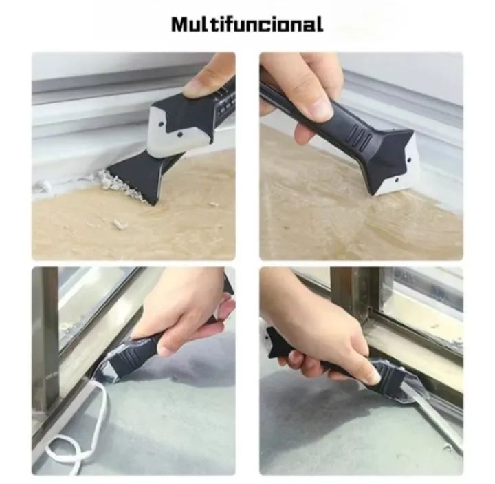 Espátula Removedor de Silicone | Raspador Calafetagem | 5 Tipos de Acabamento para Piso