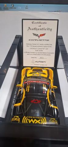 miniatura chevrolet corvette c6r 1:18 autoart - Foto 6