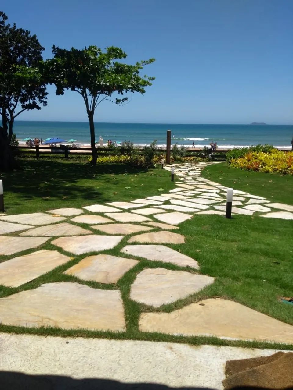Pedra para caminho de jardim atermica e antiderrapante 