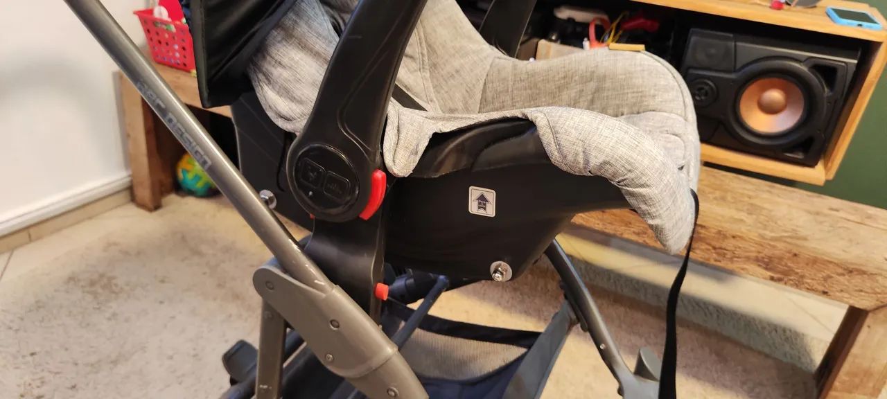 Carrinho de bebê ABC + Cadeirinha! - Foto 4