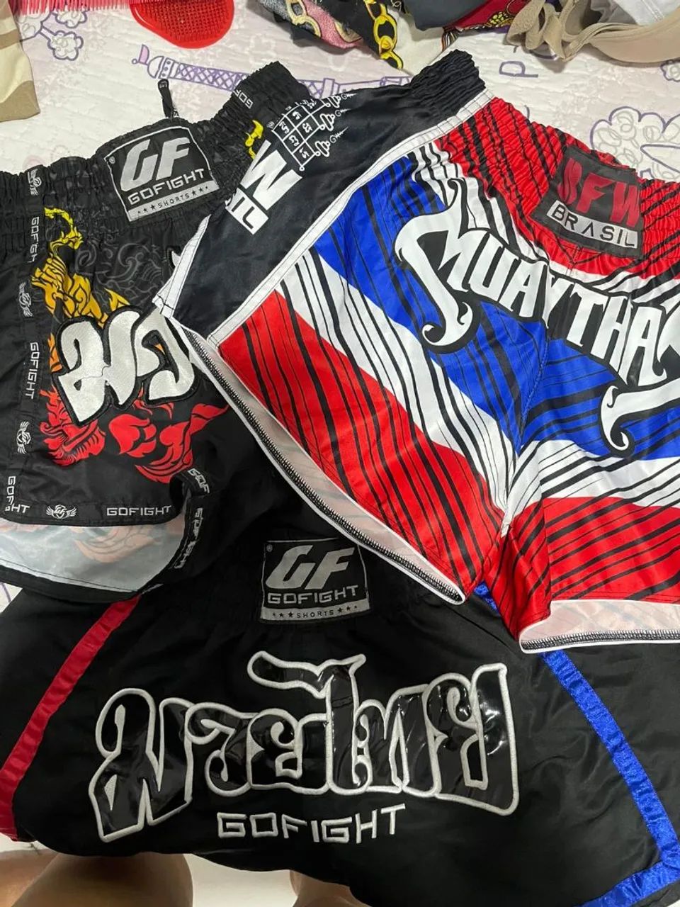 Shorts de Muay Thai Go Fight e tailandês  - Foto 4