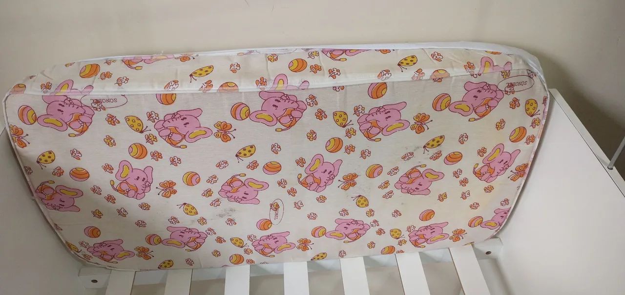 Mini Berço Infantil Branco com Mosquiteiro - Foto 4