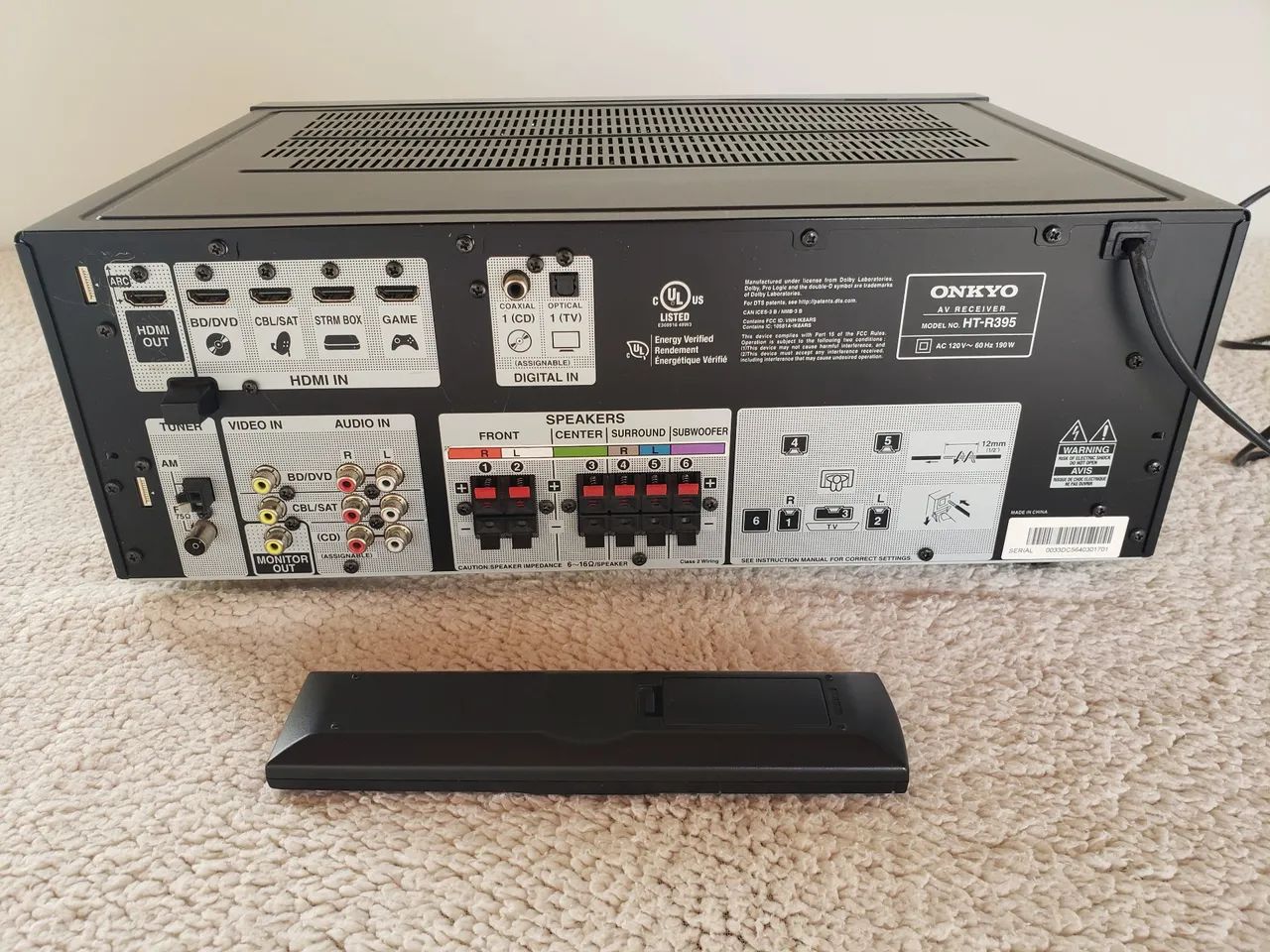 Receiver Onkyo Ht-R395 - Foto 2