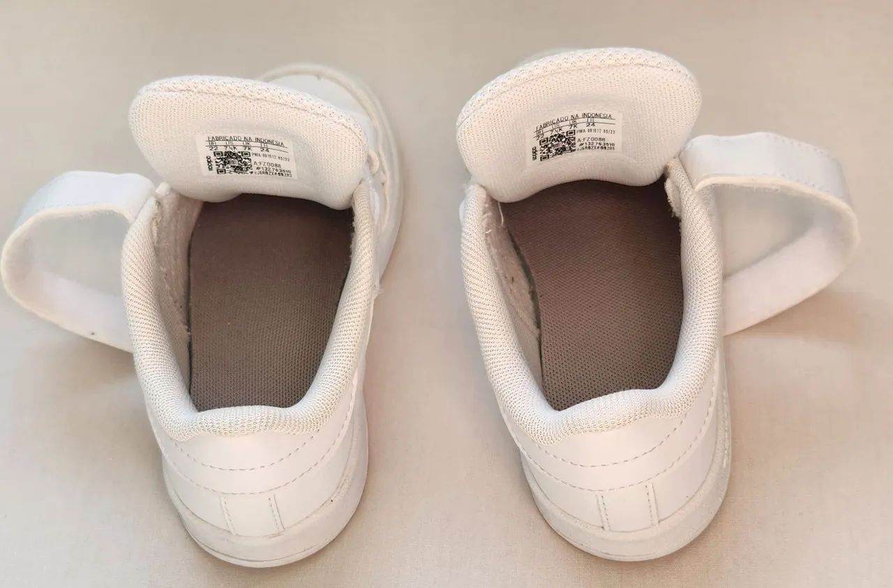 Tênis Adidas Infantil Branco com Velcro