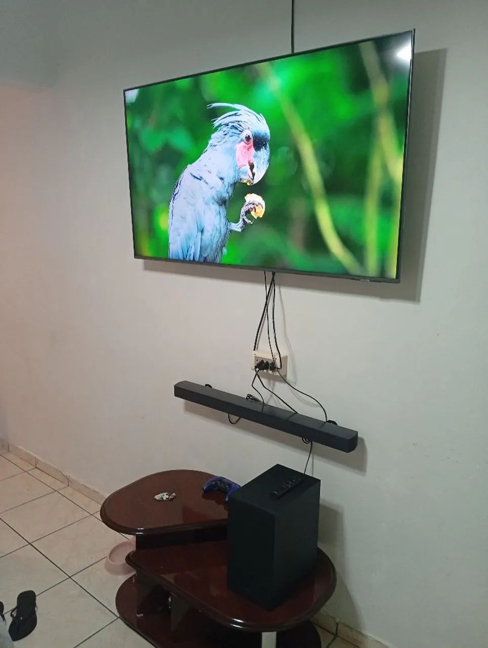 Tv 4K QLED 55 Polegadas + Soundbar HW-B450 // 15 dias de comprado - Foto 4