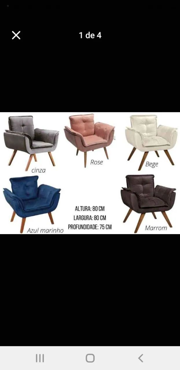 Poltrona moderna e confortável a partir de 249$ - Foto 5